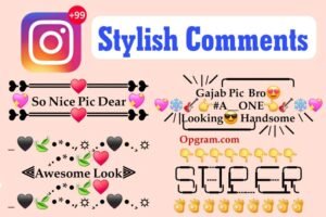 Instagram stylish comments for boys pic
