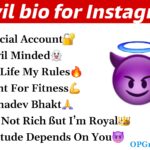 Devil bio for Instagram