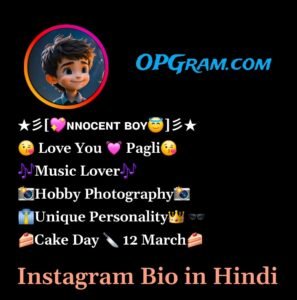 Instagram Bio In Hindi